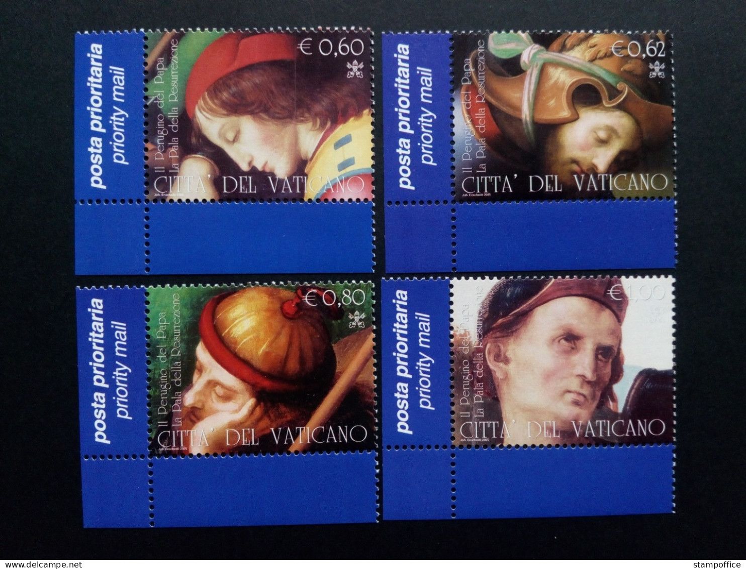 VATIKAN MI-NR. 1525-1528 POSTFRISCH(MINT) ALTARBILD DES PERUGINO 2005 - Neufs