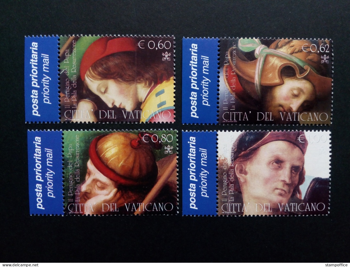 VATIKAN MI-NR. 1525-1528 POSTFRISCH(MINT) ALTARBILD DES PERUGINO 2005 - Unused Stamps