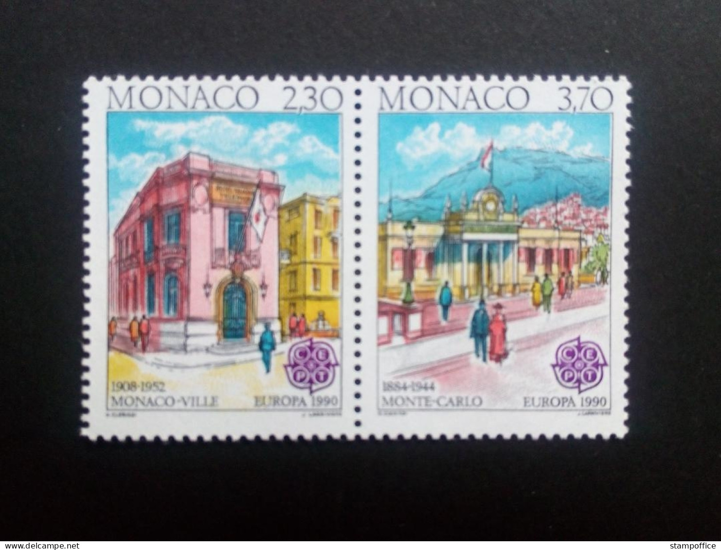 MONACO MI-NR. 1961-1962 C ZD(1) POSTFRISCH EUROPA 1990 POSTALISCHE EINRICHTUNGEN - 1990