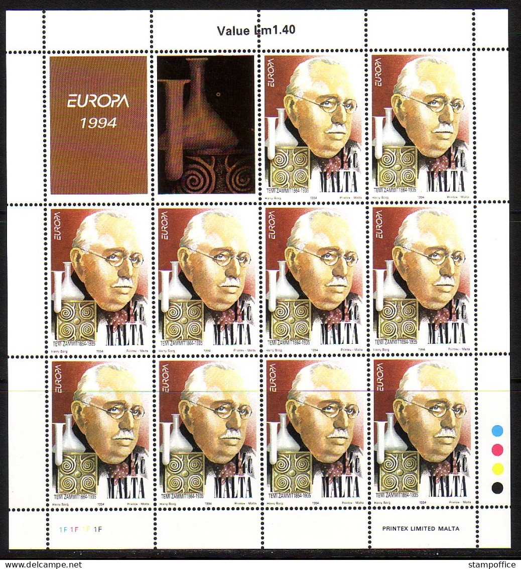 MALTA MI-NR. 926-927 POSTFRISCH KLEINBOGENSATZ EUROPA 1994 ENTDECKUNGEN Und ERFINDUNGEN - 1994