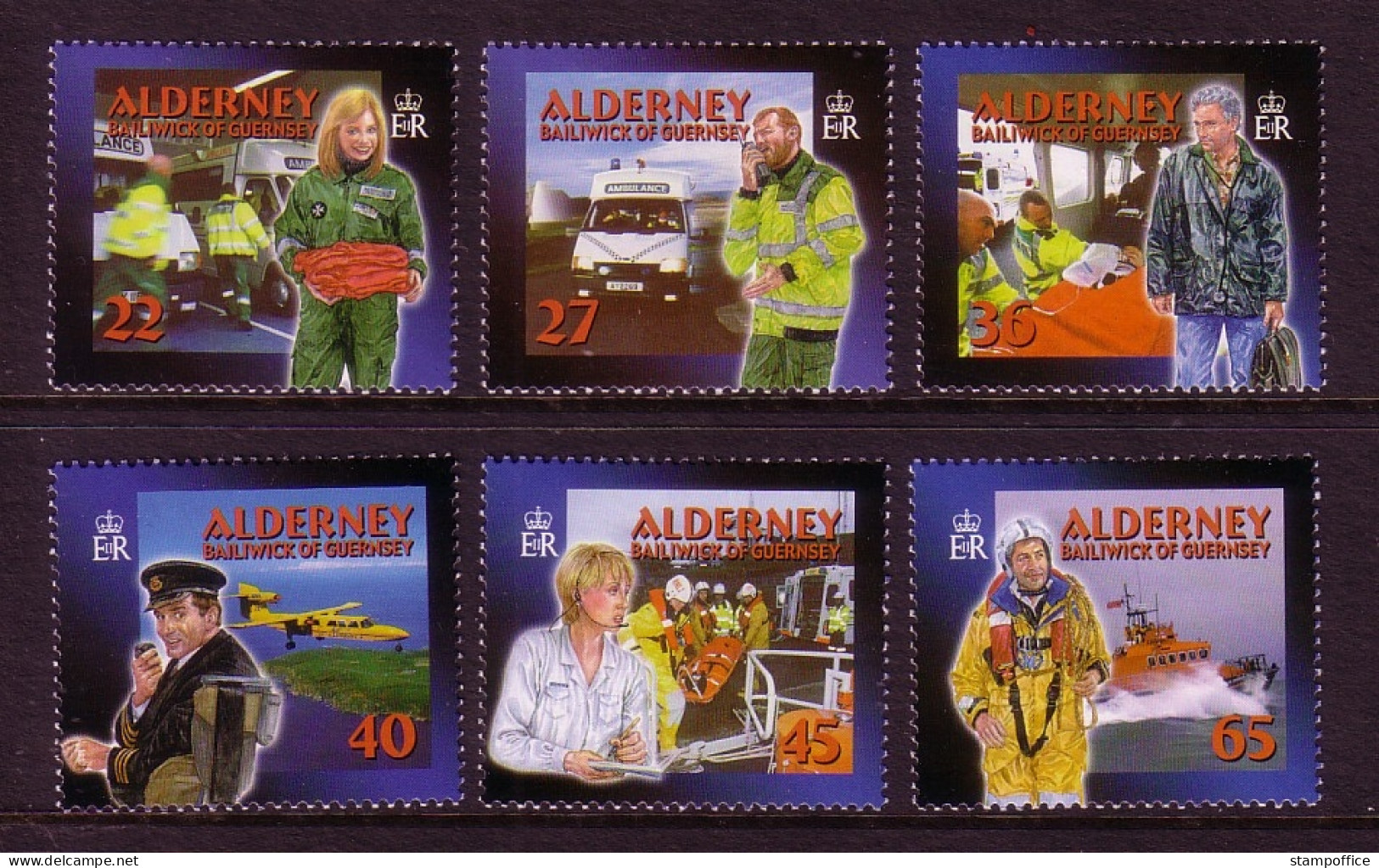 ALDERNEY MI-NR. 199-204 A POSTFRISCH(MINT) SOZIALE DIENSTE (II) - GESUNDHEITSWESEN 2002 - Alderney