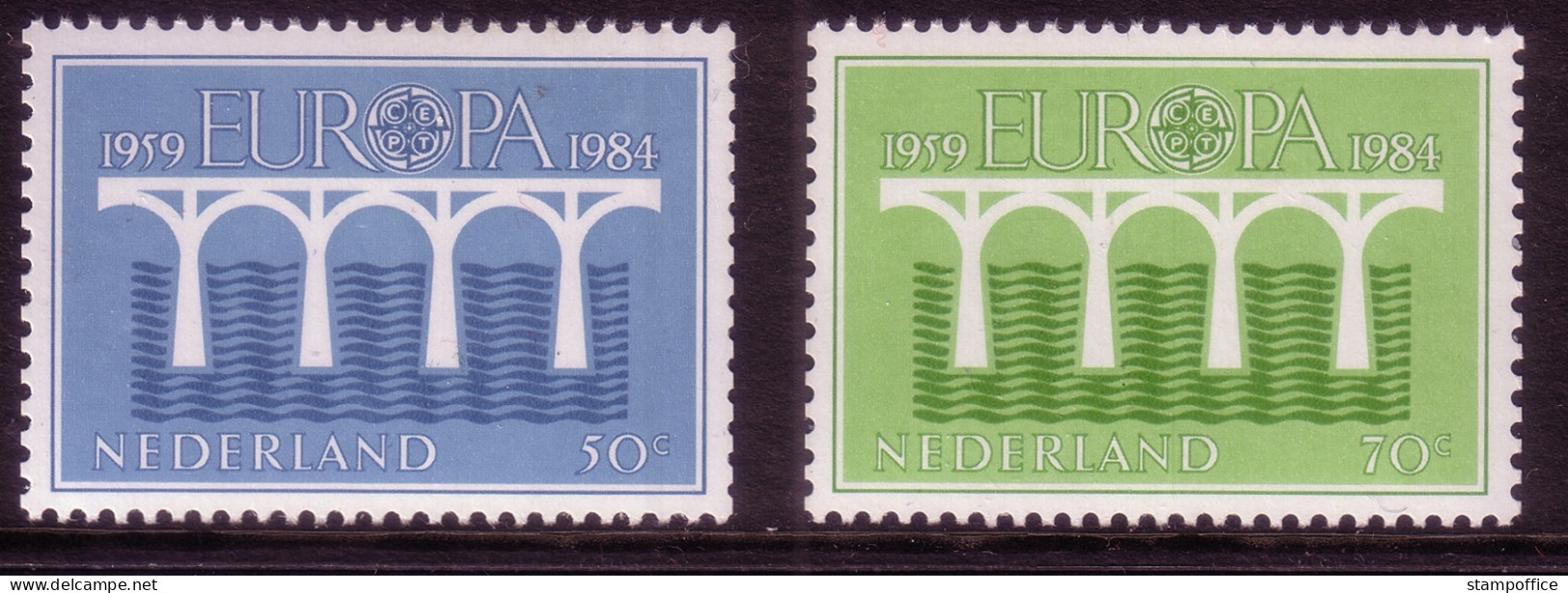 EUROPA CEPT JAHRGANG 1984 POSTFRISCH(MINT) MIT NIEDERLANDE C UND 4 BLÖCKEN BRÜCKE - 1984