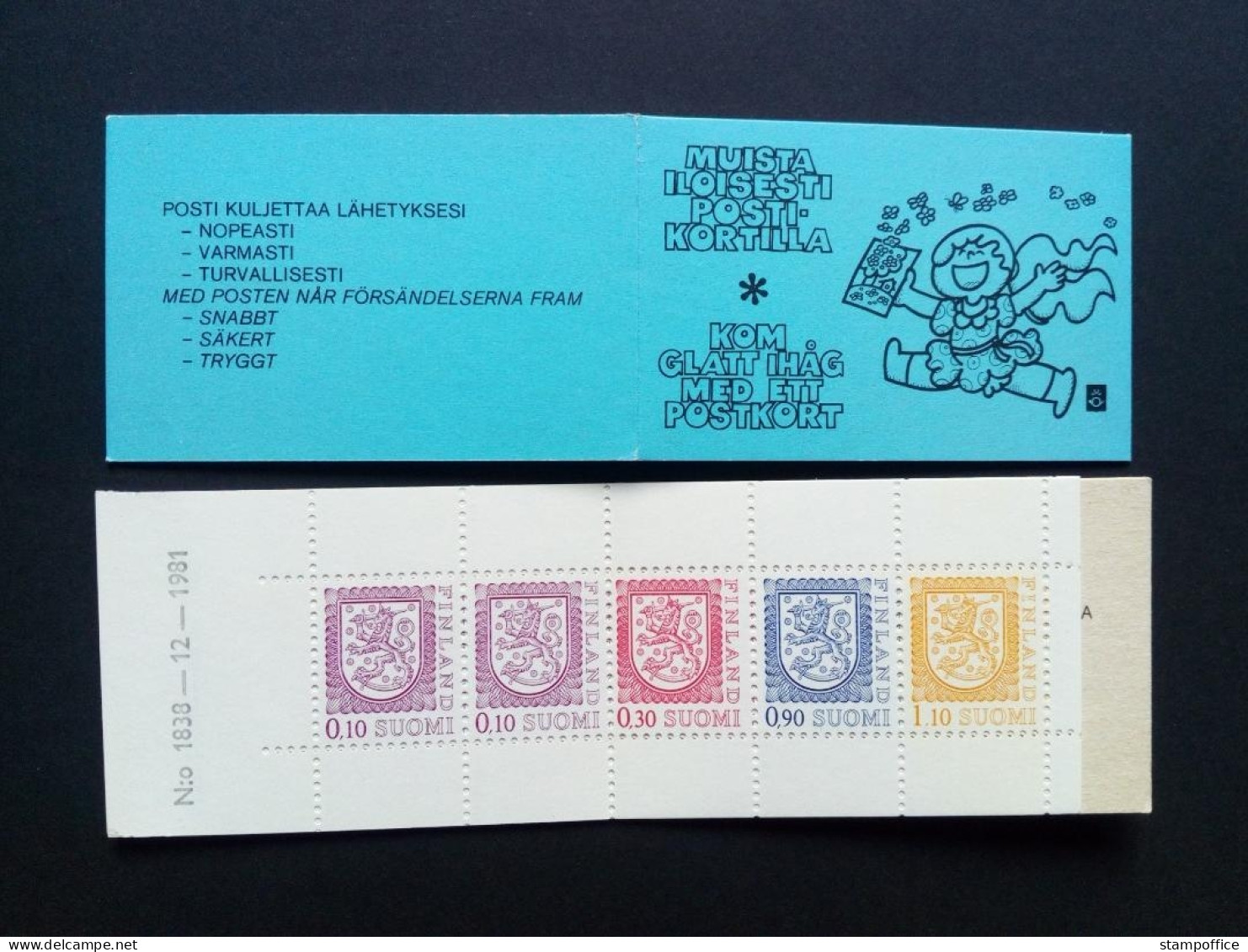 FINNLAND MH 12 I POSTFRISCH(MINT) WAPPENLÖWE 1981 - Carnets