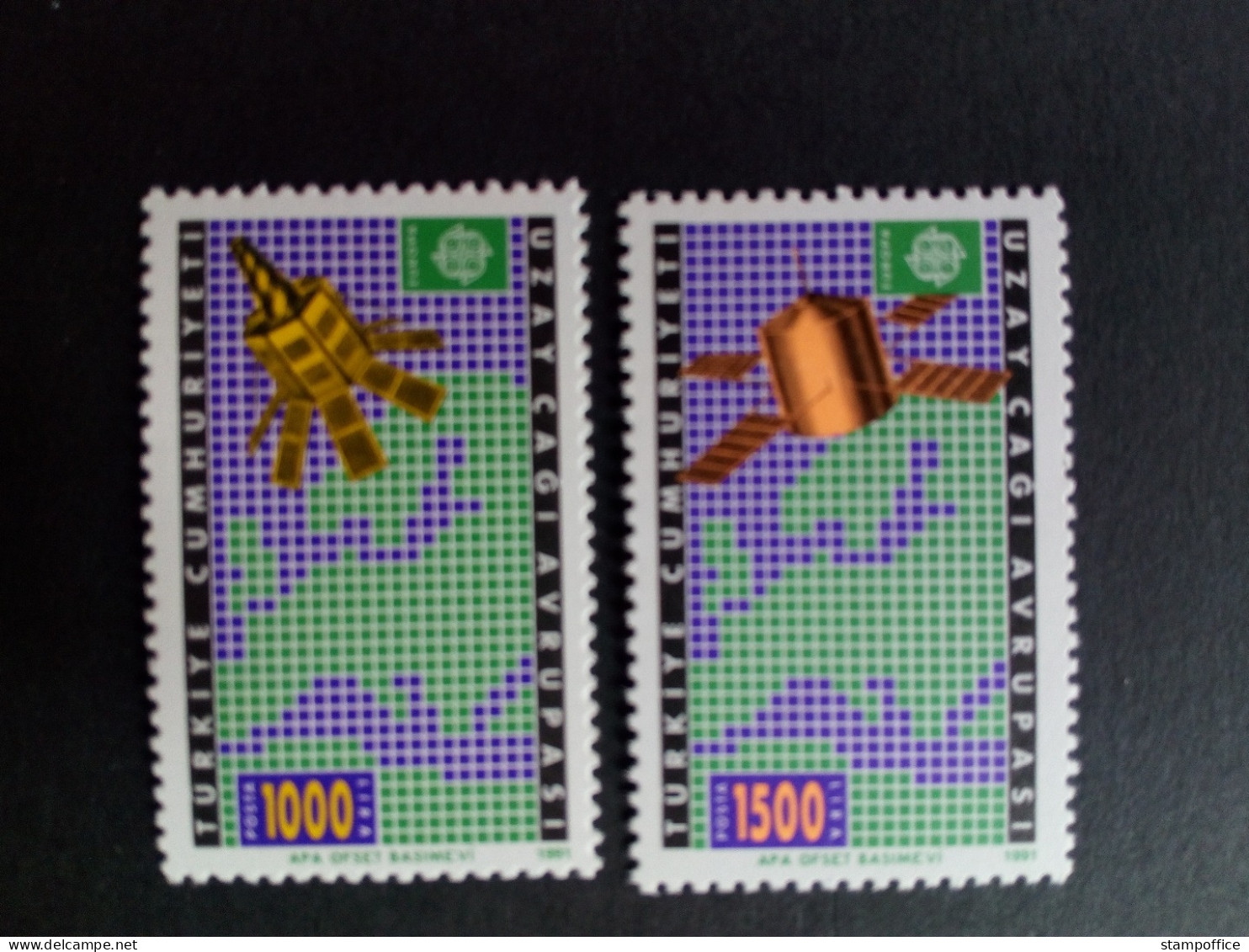 TÜRKEI MI-NR. 2921-2922 POSTFRISCH(MINT) EUROPA 1991 EUROPÄISCHE WELTRAUMFAHRT - 1991