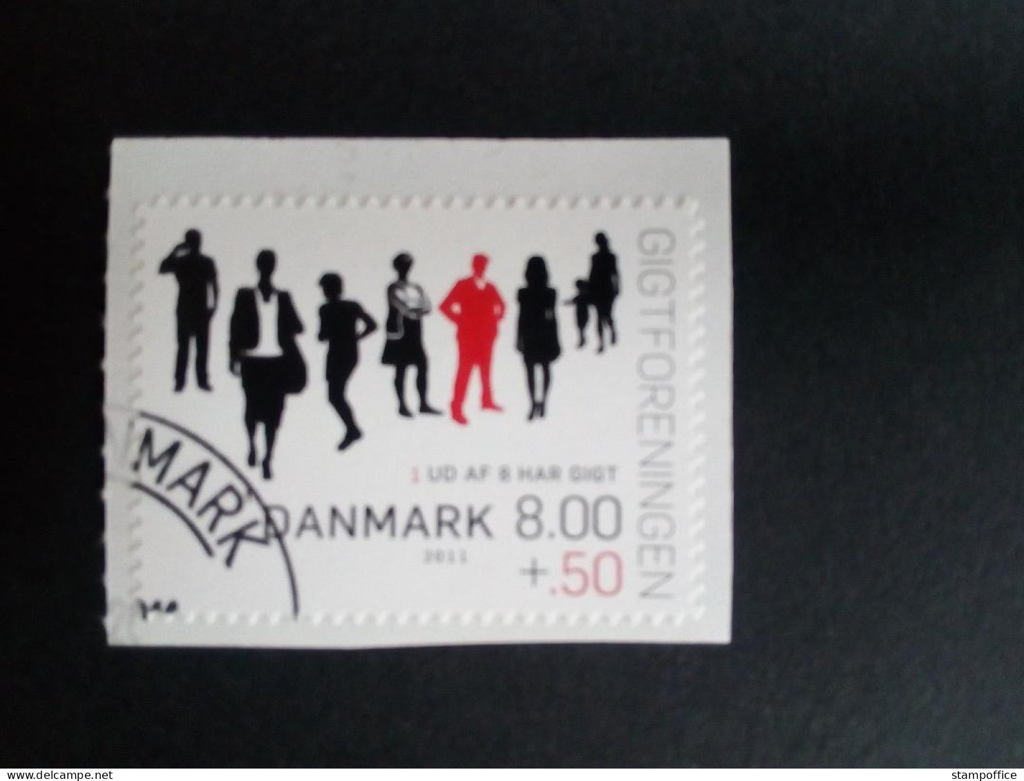 DÄNEMARK MI-NR. 1633 C GESTEMPELT(USED) 15 JAHRE DÄNISCHE GICHTVEREINIGUNG 2011 - Used Stamps