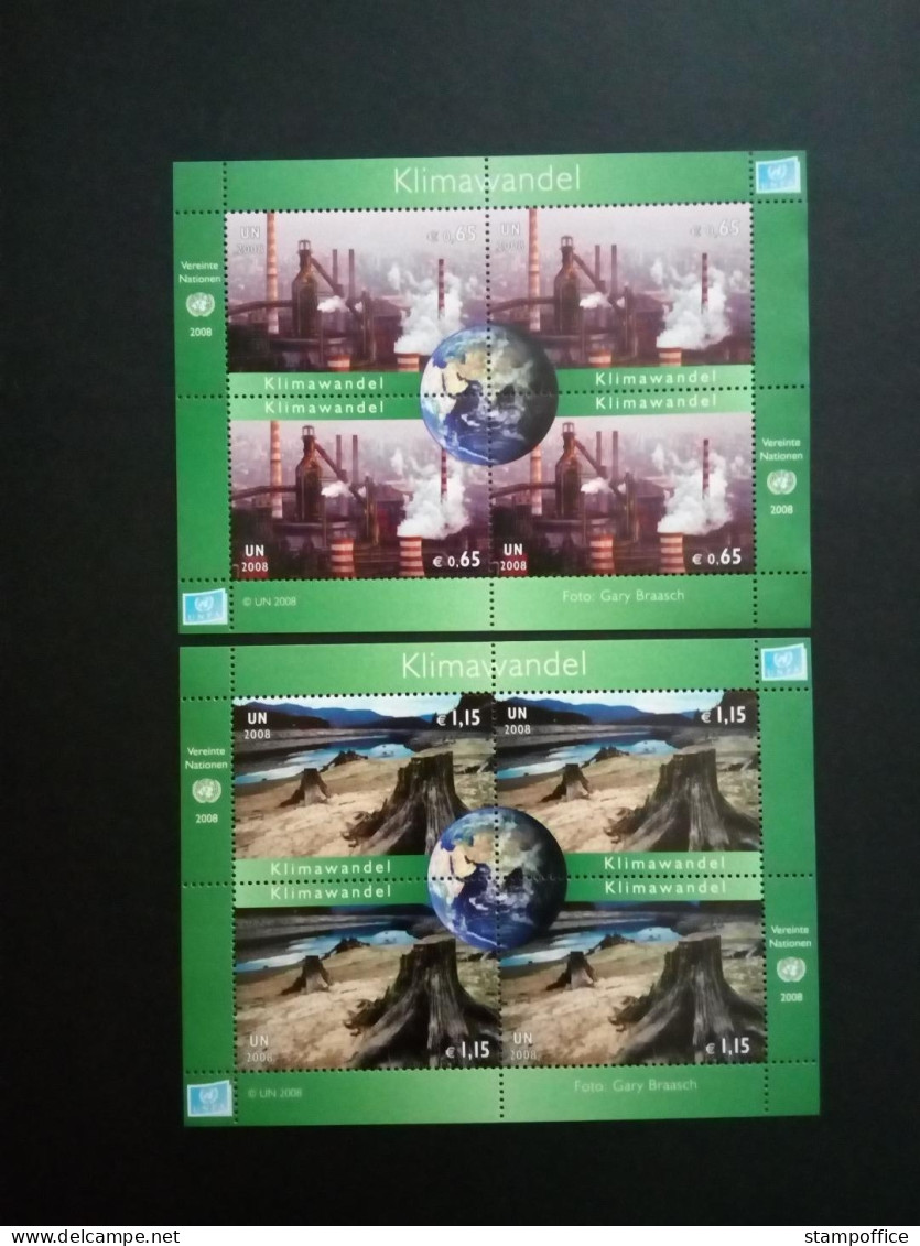 UNO WIEN BLOCK 23-24 POSTFRISCH(MINT) KLIMAWANDEL 2008 - Blocs-feuillets