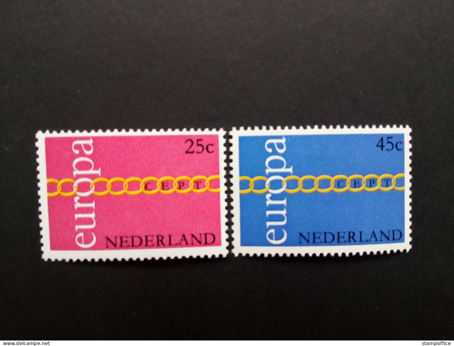 NIEDERLANDE MI-NR. 963-964 POSTFRISCH(MINT) EUROPA 1971 KETTE - 1971