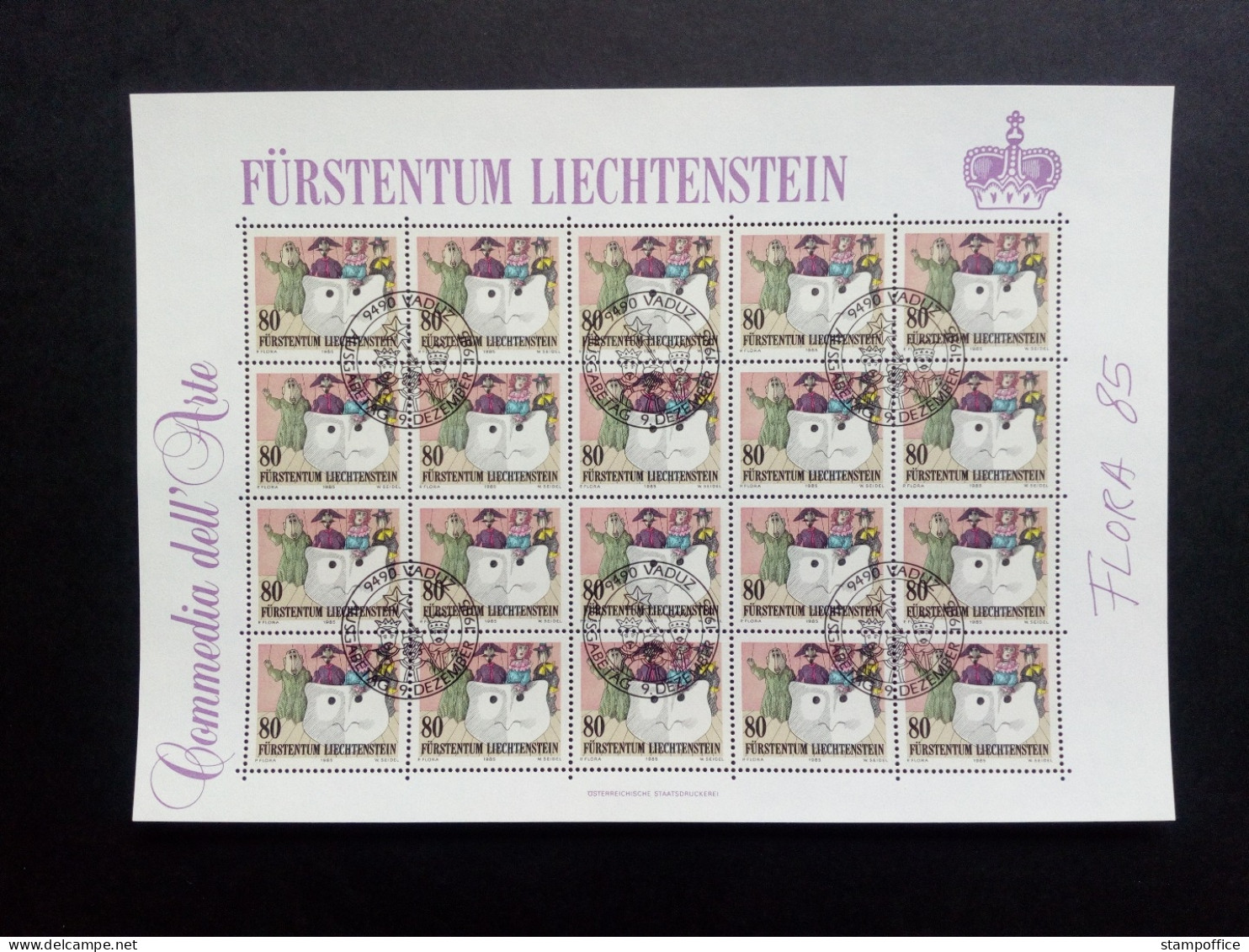 LIECHTENSTEIN MI-NR. 887-889 GESTEMPELT(USED) KLEINBOGENSATZ THEATER 1985 - Teatro