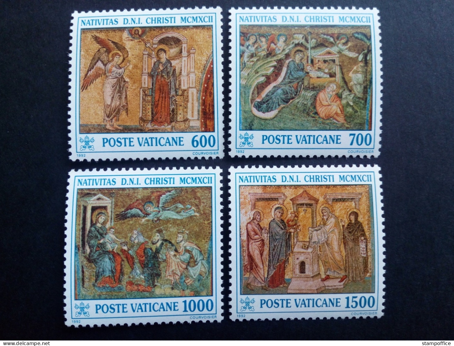 VATIKAN MI-NR. 1075-1078 POSTFRISCH(MINT) WEIHNACHTEN 1992 MOSAIKE - Ungebraucht