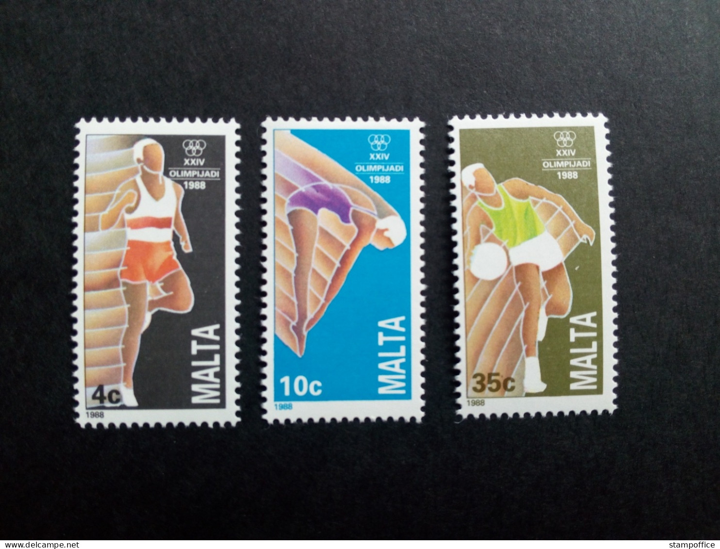 MALTA MI-NR. 803-805 POSTFRISCH(MINT) SOMMEROLYMPIADE SEOUL 1988 BASKETBALL LAUFEN TURMSPRINGEN - Basketball