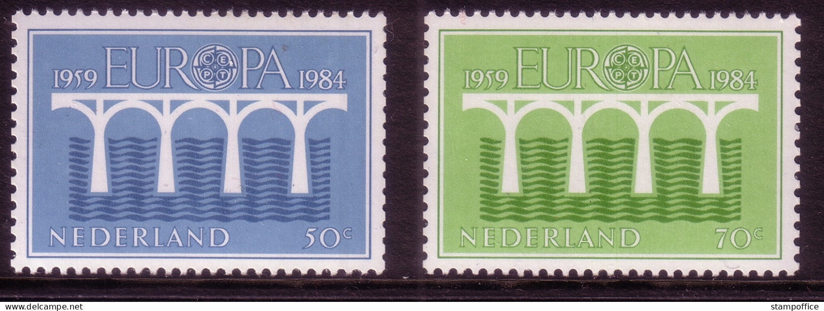 NIEDERLANDE MI-NR. 1251-1252 C POSTFRISCH(MINT) EUROPA 1984 - BRÜCKE ROLLENMARKENSATZ - 1984