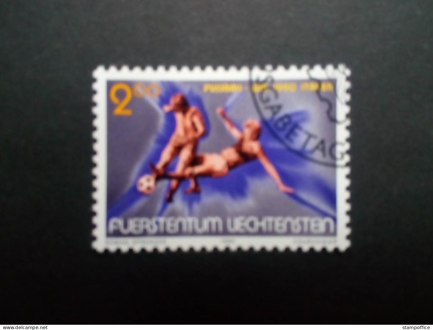 LIECHTENSTEIN MI-NR. 987 GESTEMPELT(USED) FUSSBALL WELTMEISTERSCHAFT ITALIEN 1990 - Used Stamps