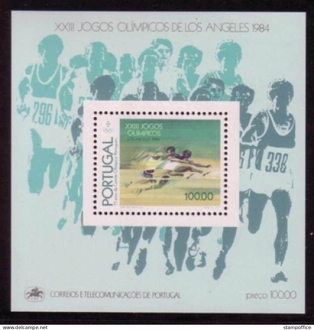 PORTUGAL BLOCK 45 POSTFRISCH(MINT) OLYMPISCHE SPIELE LOS ANGELES 1984 HÜRDENLAUF - Blocs-feuillets