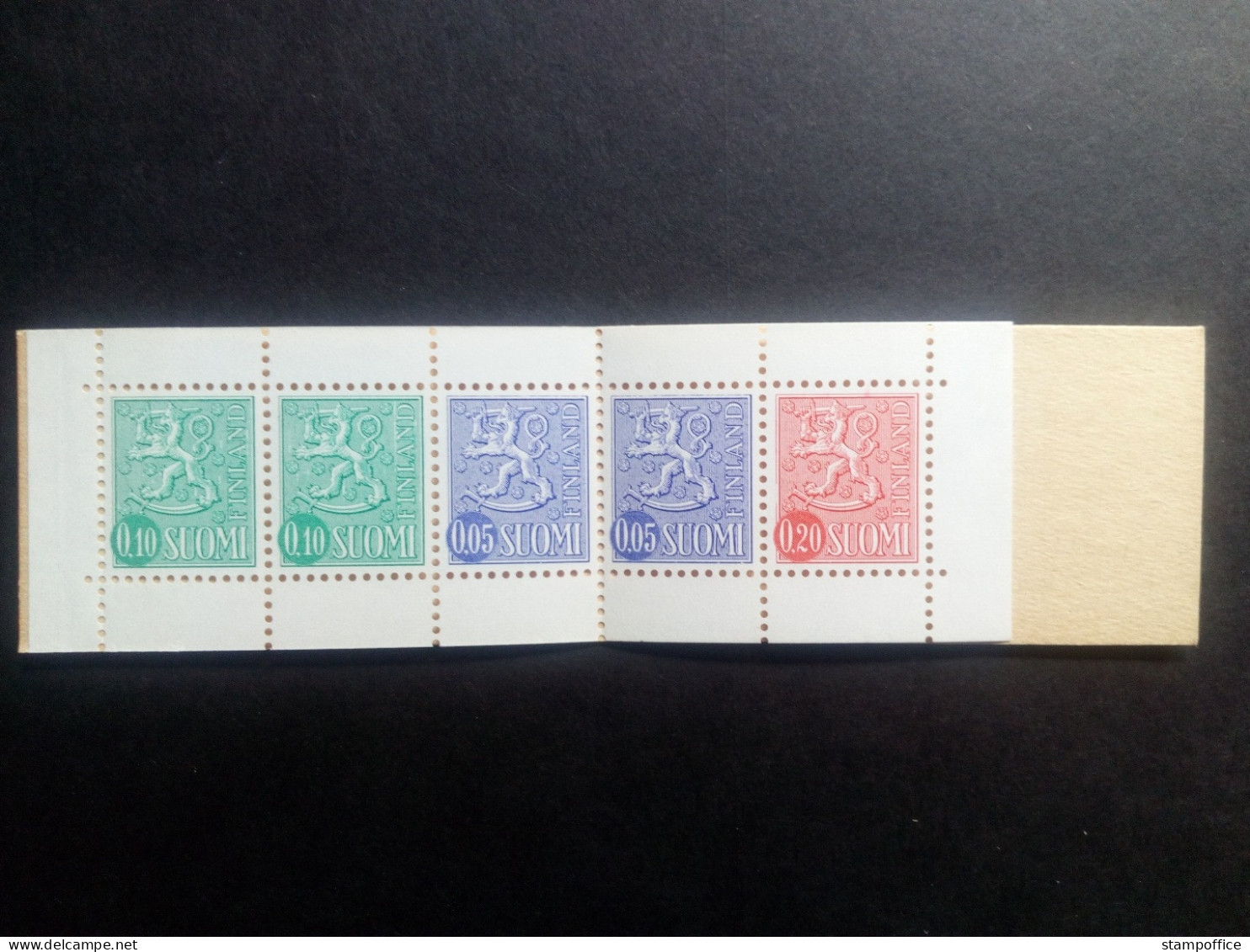 FINNLAND MH 3 POSTFRISCH(MINT) WAPPENLÖWE 1968 - Postzegelboekjes