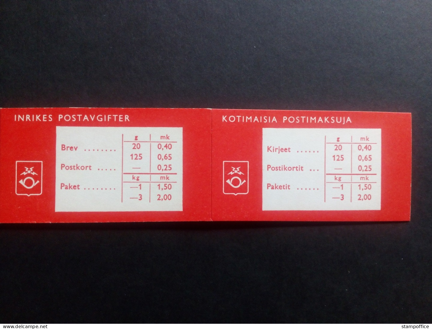FINNLAND MH 3 POSTFRISCH(MINT) WAPPENLÖWE 1968 - Postzegelboekjes