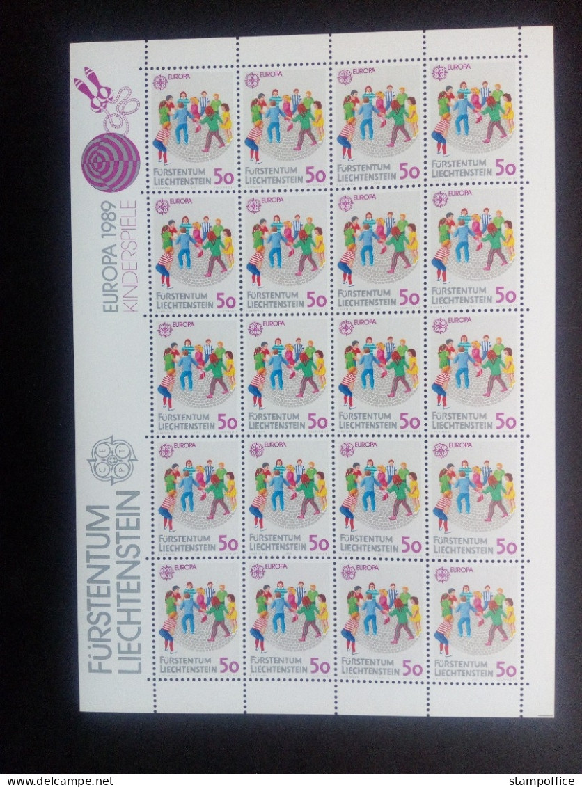 LIECHTENSTEIN MI-NR. 960-961 POSTFRISCH(MINT) KLEINBOGENSATZ EUROPA 1989 KINDERSPIELE - 1989