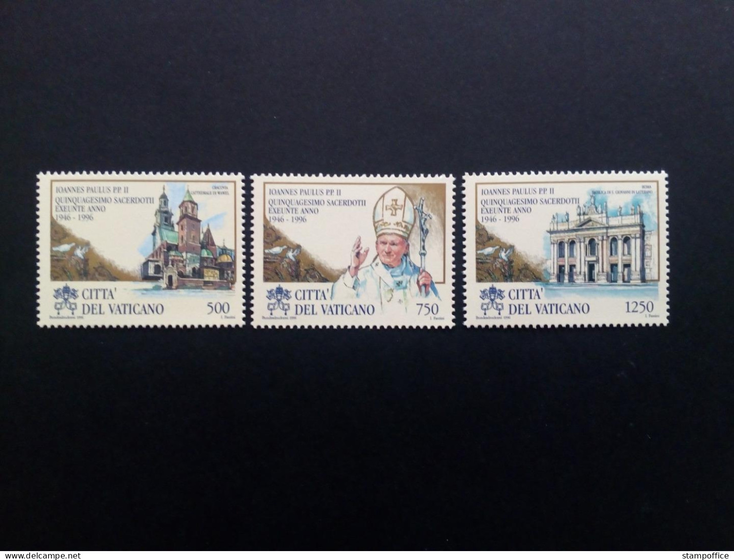 VATIKAN MI-NR. 1181-1183 POSTFRISCH(MINT) 50. PRIESTERJUBILÄUM PAPST JOHANNES PAUL II. 1996 - Unused Stamps