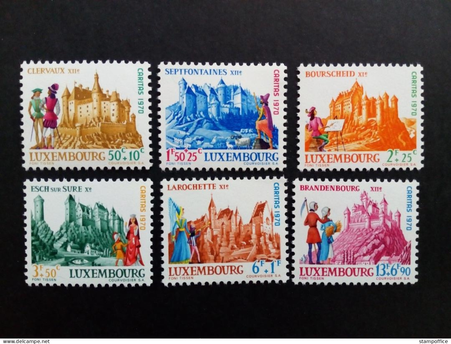 LUXEMBOURG MI-NR. 814-819 POSTFRISCH(MINT) CARITAS 1970 BURGEN (II) - Nuevos