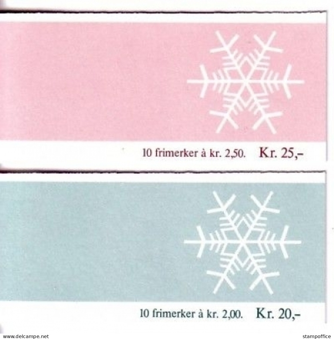 NORWEGEN MH Mit MI-NR. 938-939 GESTEMPELT WEIHNACHTEN 1985 DOMPFAFF - Postzegelboekjes
