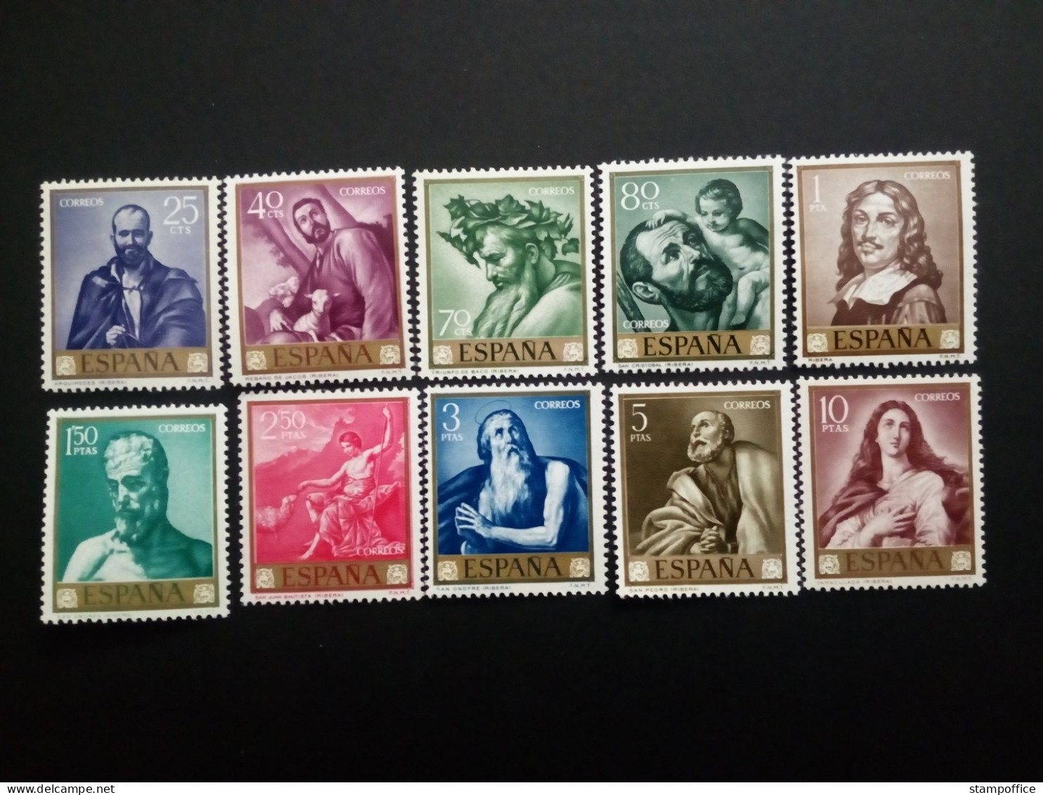 SPANIEN MI-NR. 1384-1393 POSTFRISCH(MINT) GEMÄLDE (VII) JOSE DE RIBERA TAG DER BRIEFMARKE 1963 - Unused Stamps