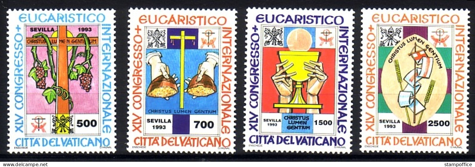 VATIKAN MI-NR. 1093-1096 POSTFRISCH(MINT) Eucharistischer Kongress Sevilla 1993 - Nuovi