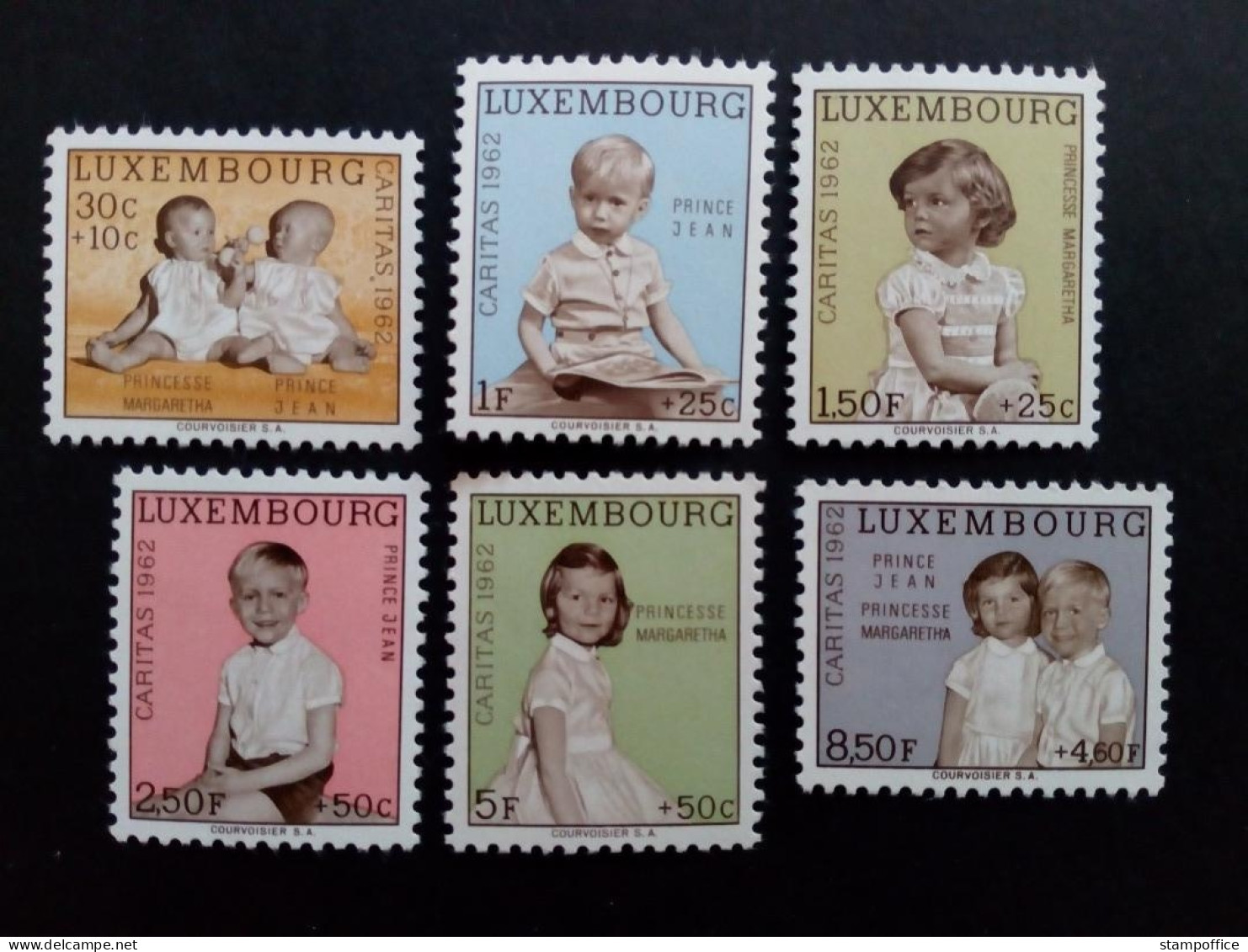 LUXEMBOURG MI-NR. 660-665 POSTFRISCH(MINT) CARITAS 1962 PRINZ JEAN, PRINZESSIN MARGARETHA - Neufs