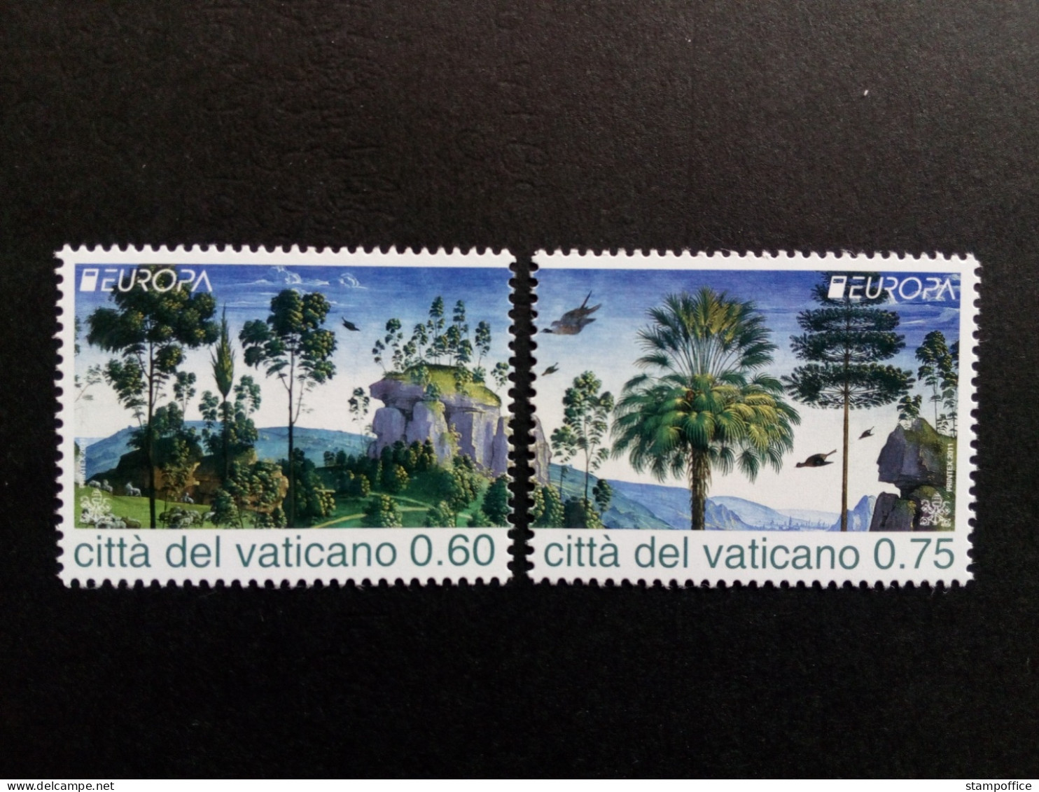 VATIKAN MI-NR. 1710-1711 POSTFRISCH(MINT) GETRENNT EUROPA 2011 DER WALD - 2011