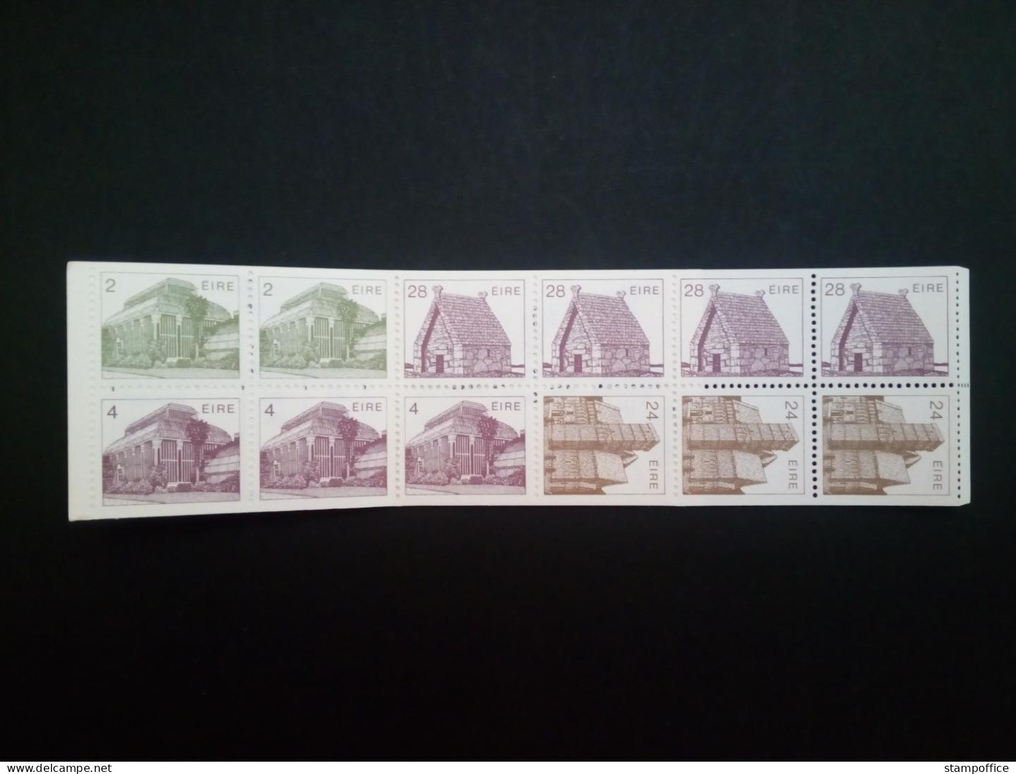 IRLAND MH 10 POSTFRISCH(MINT) IRISCHE ARCHITEKTUR 1986 - Markenheftchen