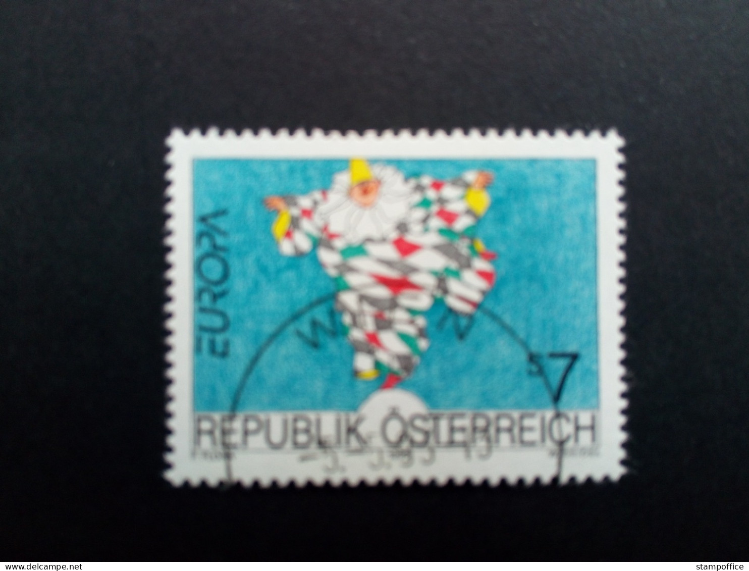 ÖSTERREICH MI-NR. 2095 GESTEMPELT(USED) EUROPA 1993 ZEITGENÖSSISCHE KUNST FLIEGENDER HARLEKIN - 1993