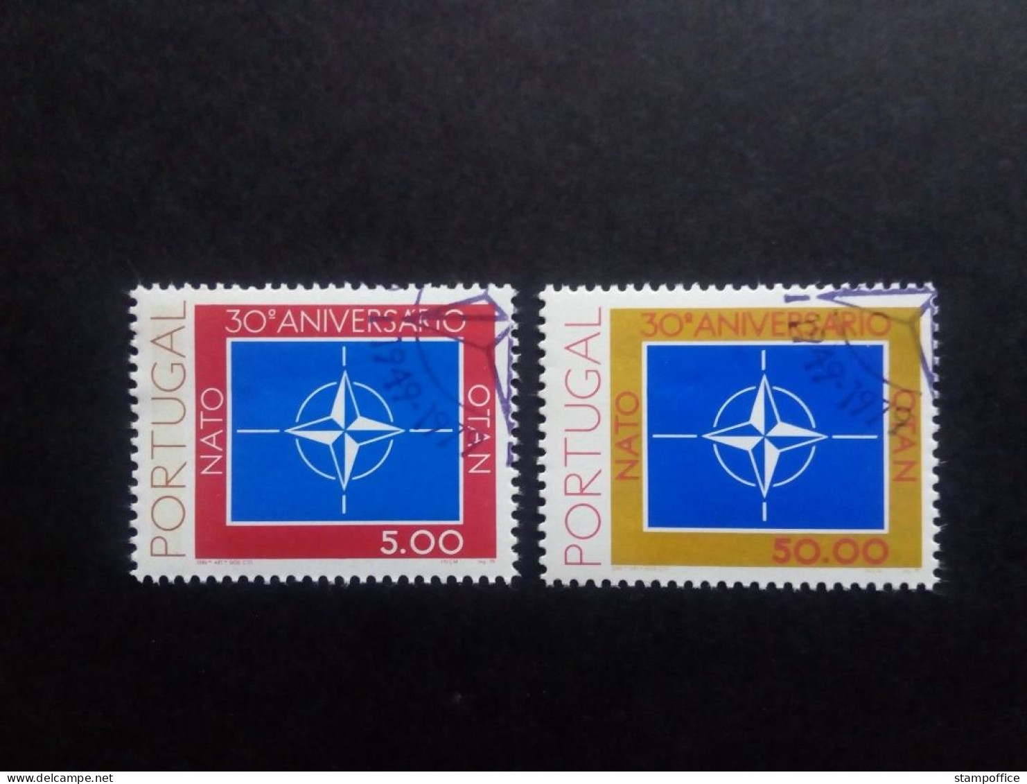 PORTUGAL MI-NR. 1439-1440 GESTEMPELT(USED) 30 JAHRE NATO 1979 - Idee Europee