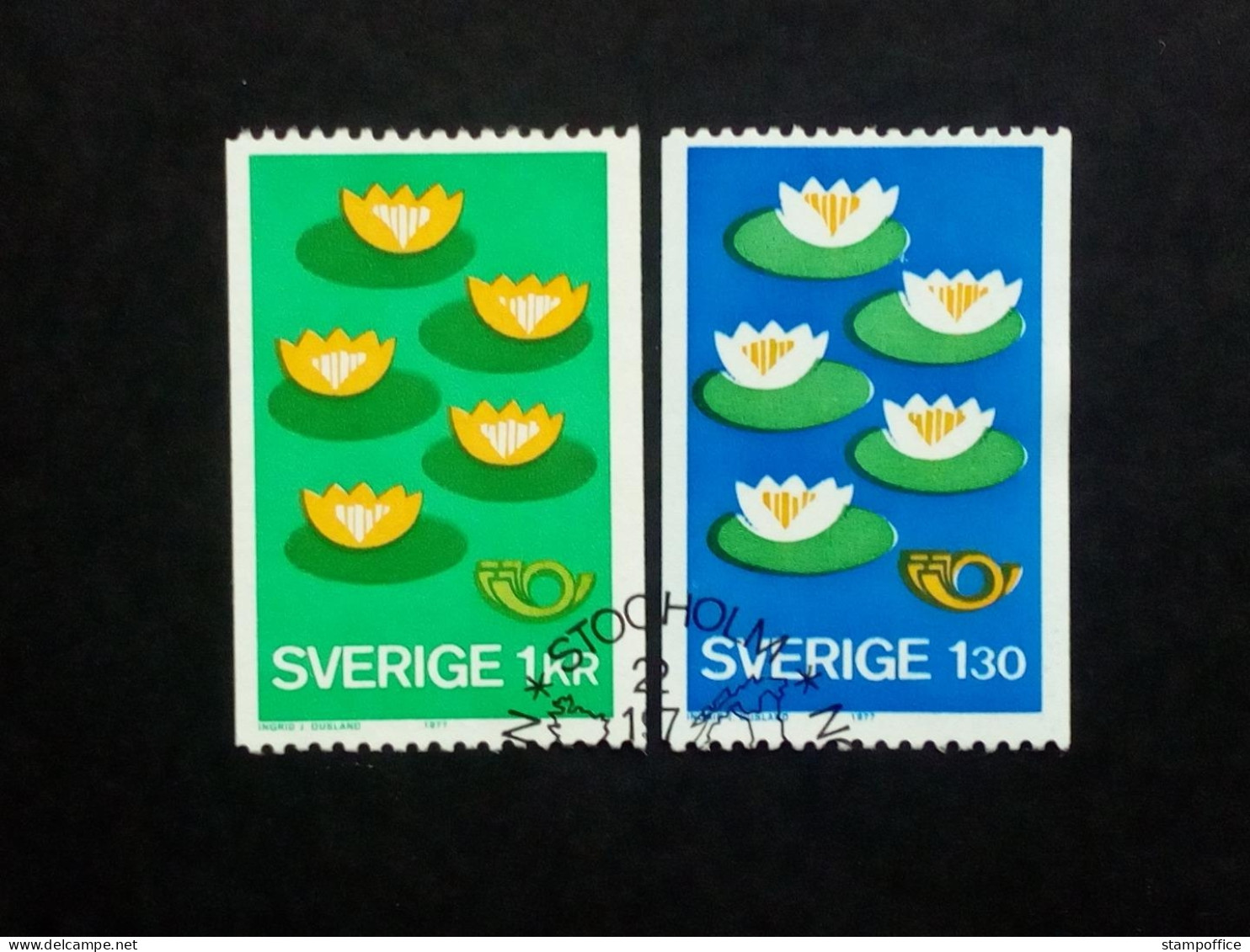 SCHWEDEN MI-NR. 972-973 GESTEMPELT(USED) NORDEN 1977 - UMWELTSCHUTZ SEEROSE - Oblitérés