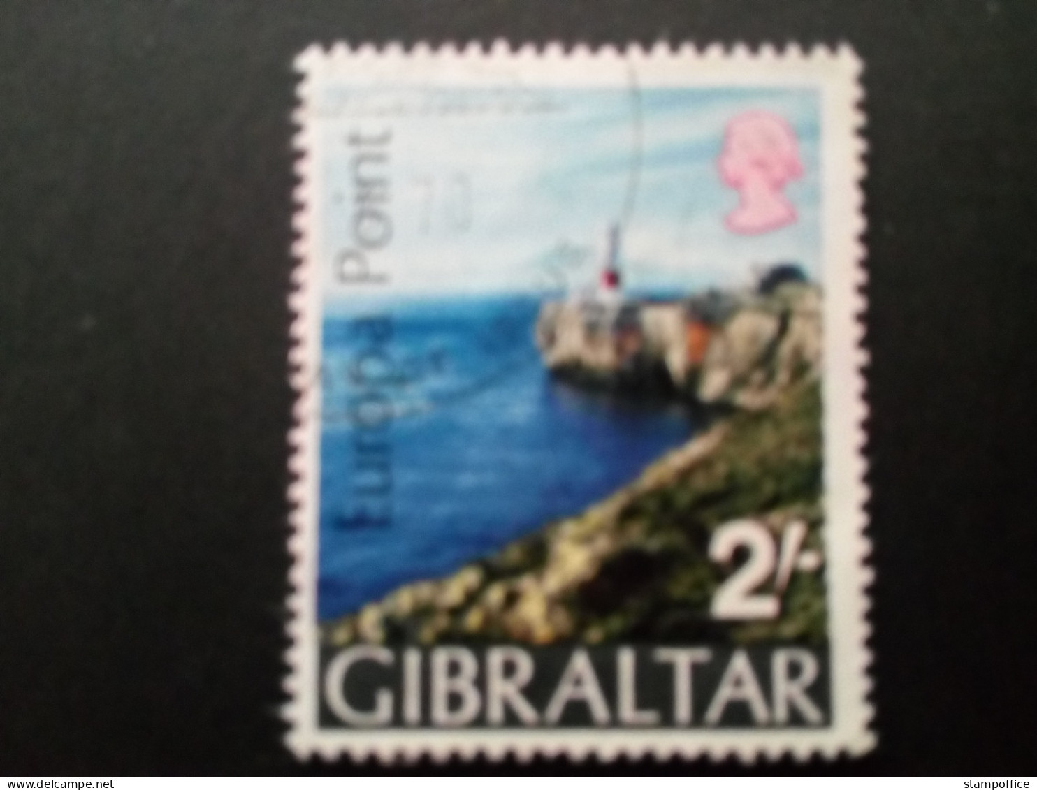 GIBRALTAR MI-NR. 236 X GESTEMPELT MITLÄUFER 1970 - EUROPA POINT - LEUCHTTURM - Idee Europee