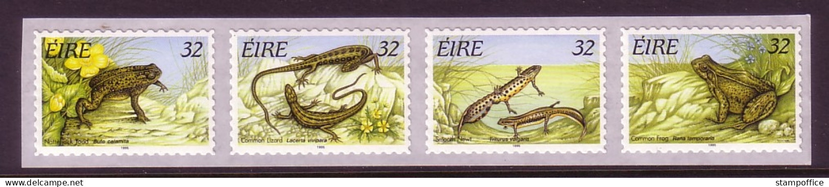 IRLAND MI-NR. 913-916 POSTFRISCH(MINT) REPTILIEN UND AMPHIBIEN 1995 FROSCH ECHSE MOLCH - Rane