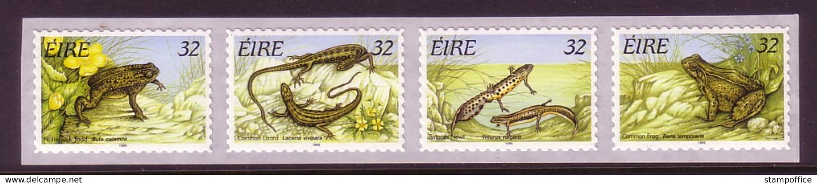 IRLAND MI-NR. 913-916 POSTFRISCH(MINT) REPTILIEN UND AMPHIBIEN 1995 FROSCH ECHSE MOLCH - Frogs
