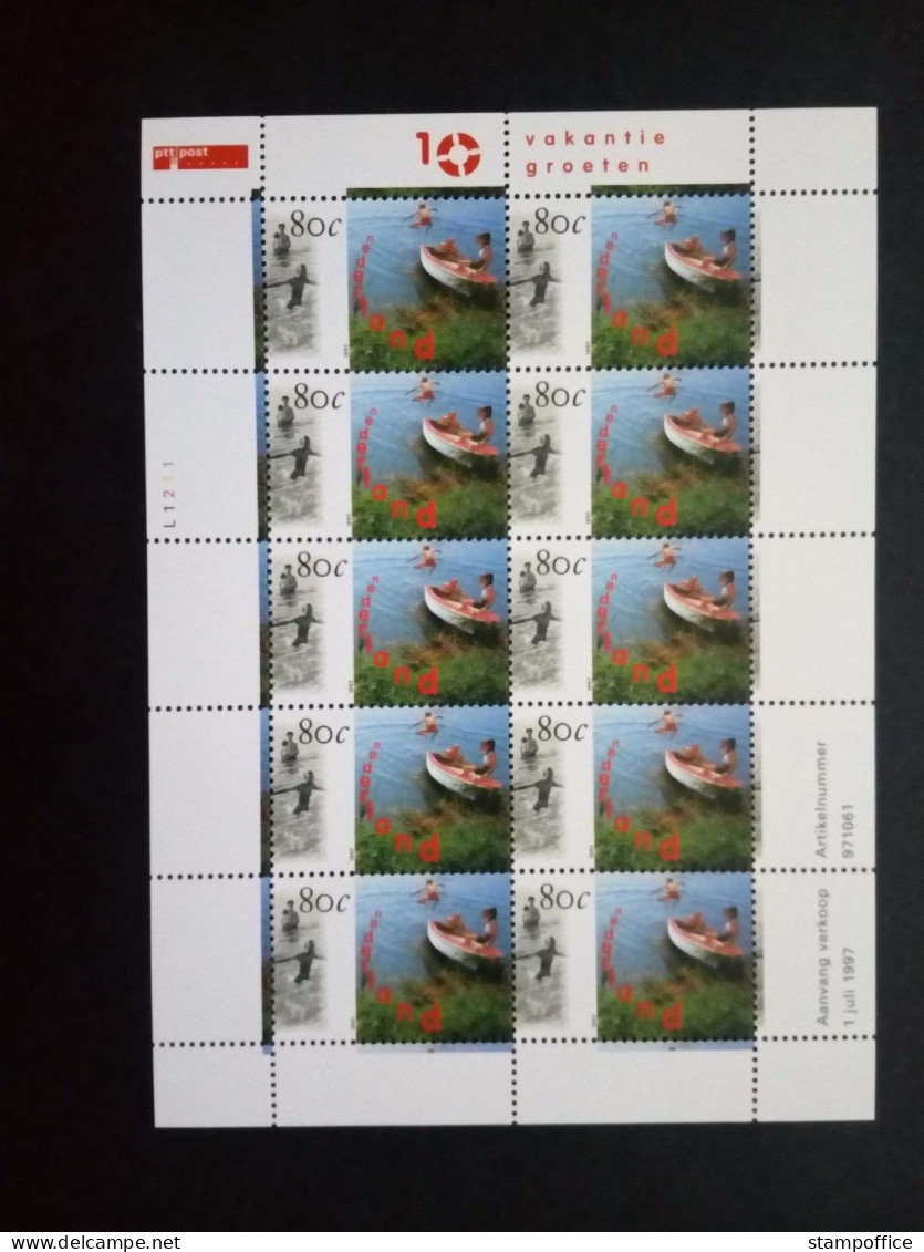 NIEDERLANDE MI-NR. 1623 POSTFRISCH(MINT) KLEINBOGEN TOURISMUS 1997 - Unused Stamps