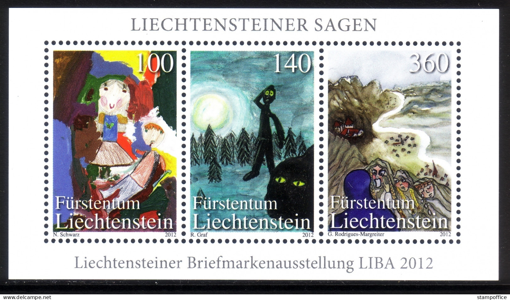 LIECHTENSTEIN BLOCK 23 POSTFRISCH(MINT) BRIEFMARKENAUSSTELLUNG LIBA 2012 VADUZ - Blocs & Feuillets