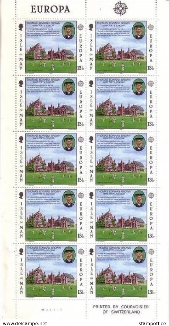 INSEL MAN MI-NR. 164-165 POSTFRISCH(MINT) KLEINBOGENSATZ EUROPA 1980 BEDEUTENDE PERSÖNLICHKEITEN - 1980