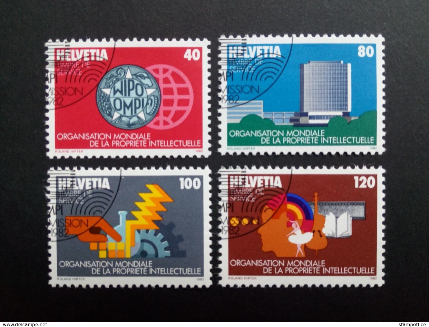 SCHWEIZ OMPI MI-NR. 1-4 GESTEMPELT(USED) GEISTIGES EIGENTUM 1982 - Used Stamps