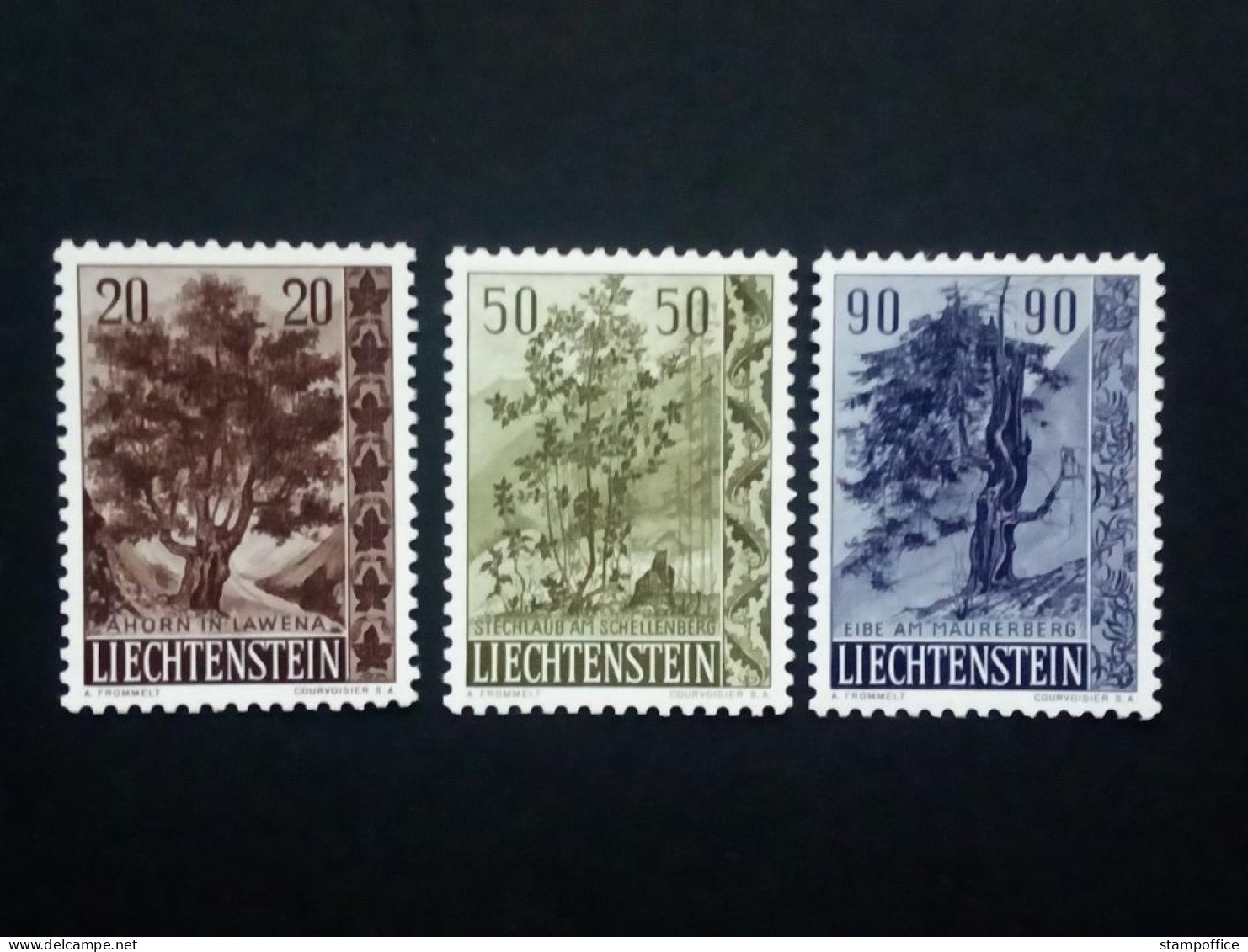 LIECHTENSTEIN MI-NR. 371-373 POSTFRISCH(MINT) HEIMATLICHE BÄUME UND STRÄUCHER (II) EIBE - Neufs