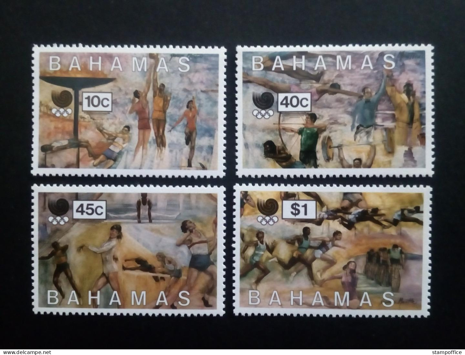 BAHAMAS MI-NR. 678-681 POSTFRISCH(MINT) SOMMEROLYMPIADE SEOUL 1988 BASKETBALL RADFAHREN BOXEN - Estate 1988: Seul