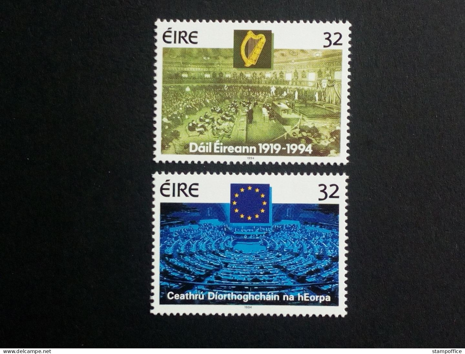 IRLAND MI-NR. 853-854 A POSTFRISCH(MINT) MITLÄUFER 1994 DIREKTWAHLEN ZUM EUROPÄISCHEN PARLAMENT - Neufs