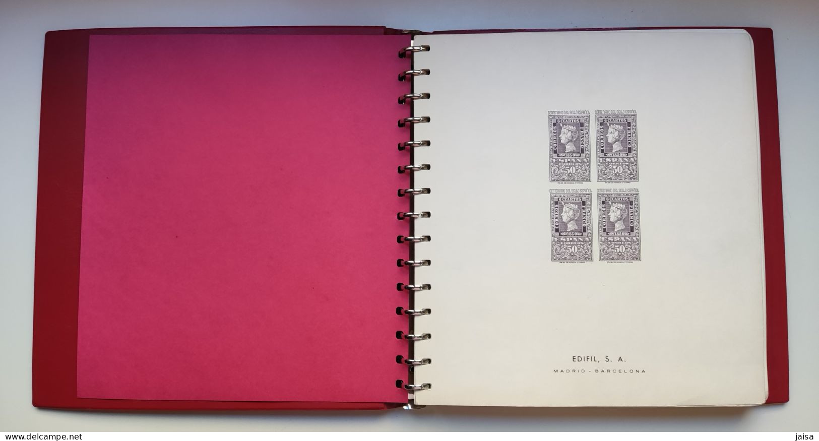 ESPAÑA. Álbumes Y Suplementos Edifil 1950 - 2001 En Bloque De Cuatro. Muy Bien Cuidados. - Binders With Pages