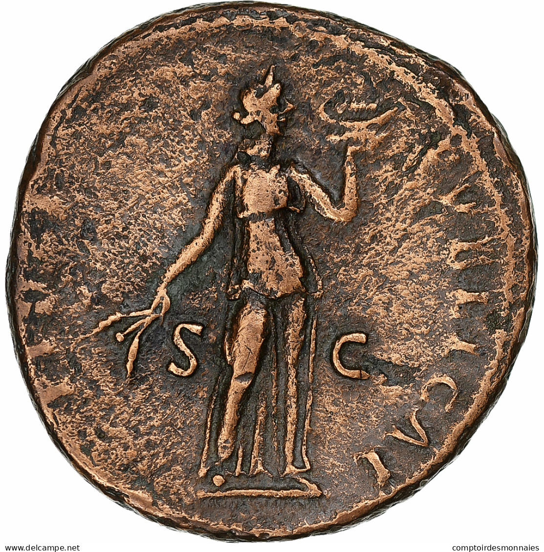 Domitien, As, 86, Rome, Bronze, TTB, RIC:486 - La Dinastía Flavia (69 / 96)