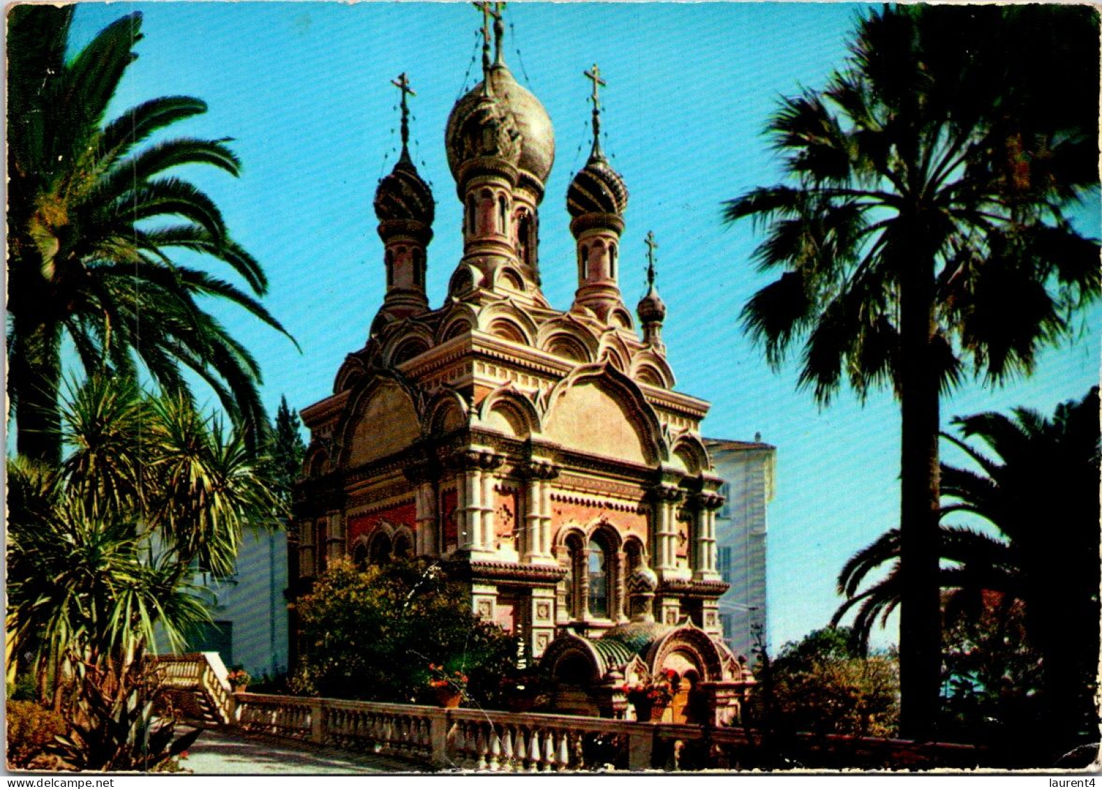 7-4-2024 (1 Z 16) Italy - San Remo RUSSIAN Church (unusual - We Often We See NICE Russian Church But NOT San Remo !) - Eglises Et Cathédrales