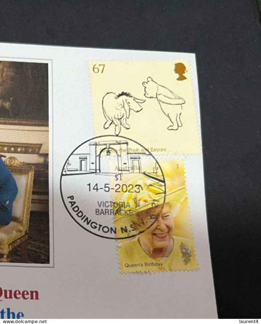 7-4-2024 (1 Z 17) Queen Elizabeth II Tea Party With Paddington Bear BAFTA Awards (14 May 2023) Paddington Bear Stamp - Königshäuser