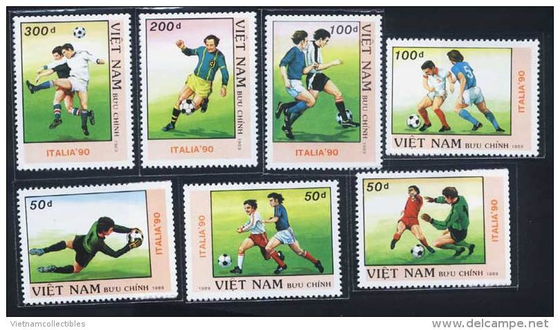 Vietnam Viet Nam MNH Perf Stamps 1989 : World Cup Football In Italia (Ms575) - Vietnam