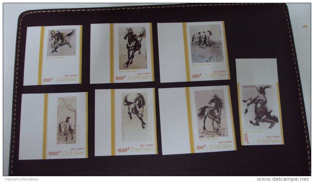 Vietnam Viet Nam MNH Imperf Stamps 1989 : Art Paintings Of Chinese / China - Horse (Ms582) - Vietnam