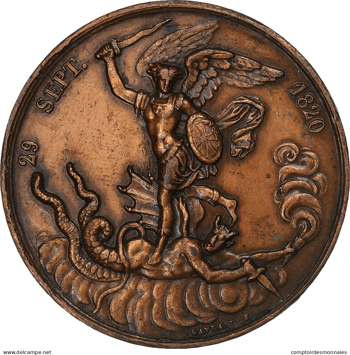 France, Médaille, Henri V, Naissance Du Comte De Chambord, 1820, Bronze, TTB+ - Other & Unclassified