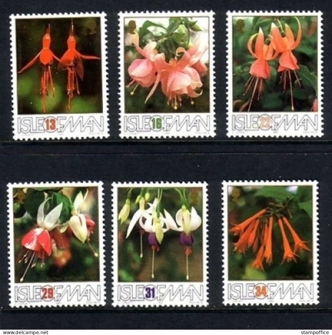 INSEL MAN MI-NR. 375-380 POSTFRISCH(MINT) FUCHSIEN 1988 - Isola Di Man