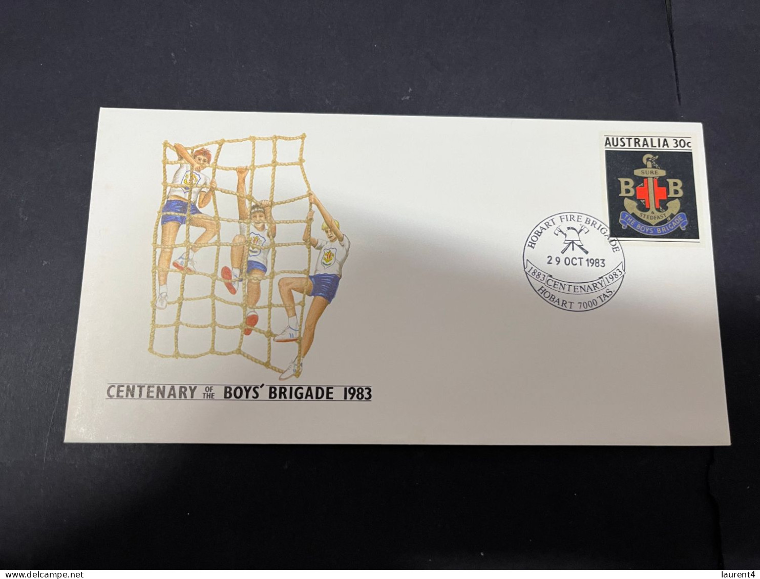 7-4-2024 (1 Z 17) Australia FDC Covers (3) Centenary Of The Boy's Brigade (similar To Scouts) 3 Different Postmarks - Lettres & Documents